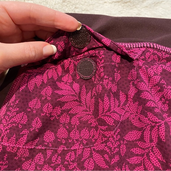 (M) Patagonia Lightweight Shorts Magenta Pink Leaf Print Polka Dot Medium 3.5” - Picture 11 of 11